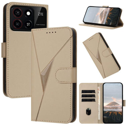 Triangle Pattern Buckle Clasp Leather Phone Case, For ZTE Blade V70, For ZTE Blade V60 Design, For ZTE Blade A75 5G / Nubia Focus, For ZTE Blade A75 4G, For ZTE nubia Z60S Pro, For ZTE Blade A55 / A35, For ZTE Axon 60                                   ...