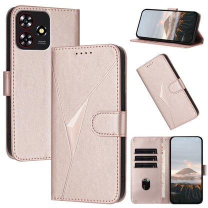 Triangle Pattern Buckle Clasp Leather Phone Case, For ZTE nubia Z60 Ultra, For ZTE Blade A54, For ZTE Blade A73 4G / Blade V50 Design 4G, For ZTE Blade A73 5G, For ZTE Blade V50 Vita, For ZTE Blade A33s, For ZTE Blade A53 Pro, For ZTE Blade A72s       ...