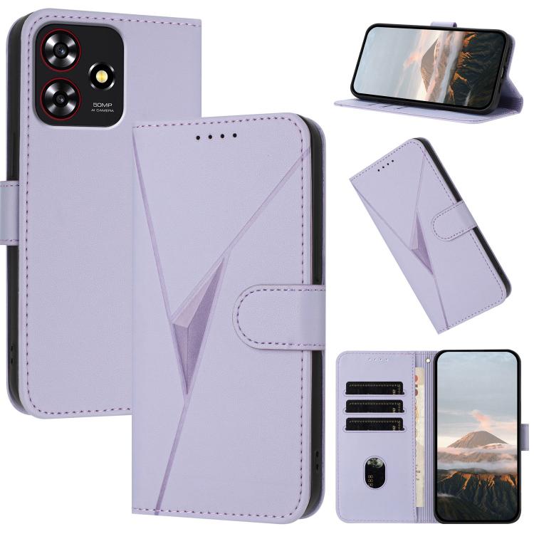 Triangle Pattern Buckle Clasp Leather Phone Case, For ZTE nubia Z60 Ultra, For ZTE Blade A54, For ZTE Blade A73 4G / Blade V50 Design 4G, For ZTE Blade A73 5G, For ZTE Blade V50 Vita, For ZTE Blade A33s, For ZTE Blade A53 Pro, For ZTE Blade A72s       ...