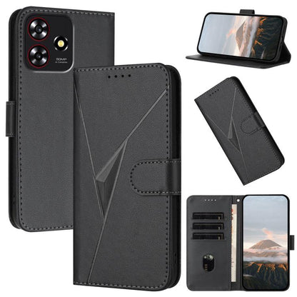 Triangle Pattern Buckle Clasp Leather Phone Case, For ZTE nubia Z60 Ultra, For ZTE Blade A54, For ZTE Blade A73 4G / Blade V50 Design 4G, For ZTE Blade A73 5G, For ZTE Blade V50 Vita, For ZTE Blade A33s, For ZTE Blade A53 Pro, For ZTE Blade A72s       ...