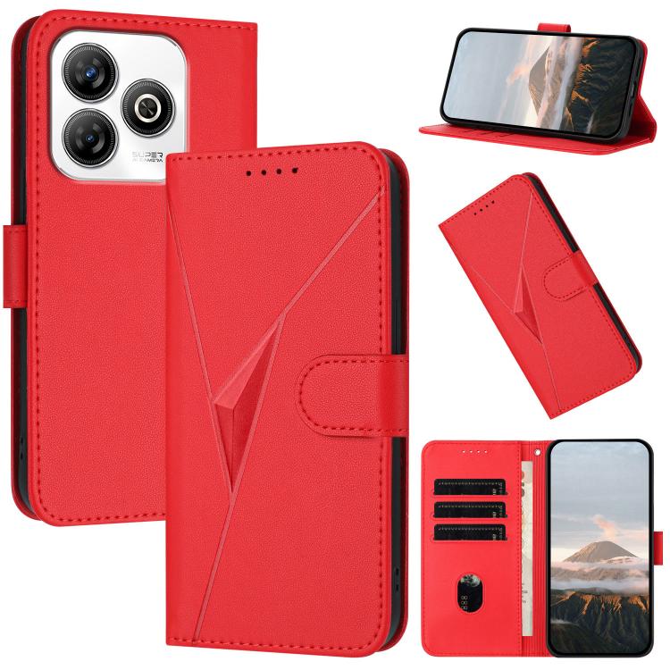 Triangle Pattern Buckle Clasp Leather Phone Case, For ZTE Blade V70, For ZTE Blade V60 Design, For ZTE Blade A75 5G / Nubia Focus, For ZTE Blade A75 4G, For ZTE nubia Z60S Pro, For ZTE Blade A55 / A35, For ZTE Axon 60                                   ...