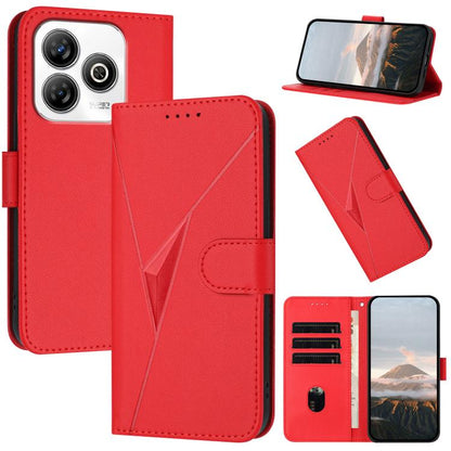 Triangle Pattern Buckle Clasp Leather Phone Case, For ZTE Blade V70, For ZTE Blade V60 Design, For ZTE Blade A75 5G / Nubia Focus, For ZTE Blade A75 4G, For ZTE nubia Z60S Pro, For ZTE Blade A55 / A35, For ZTE Axon 60                                   ...