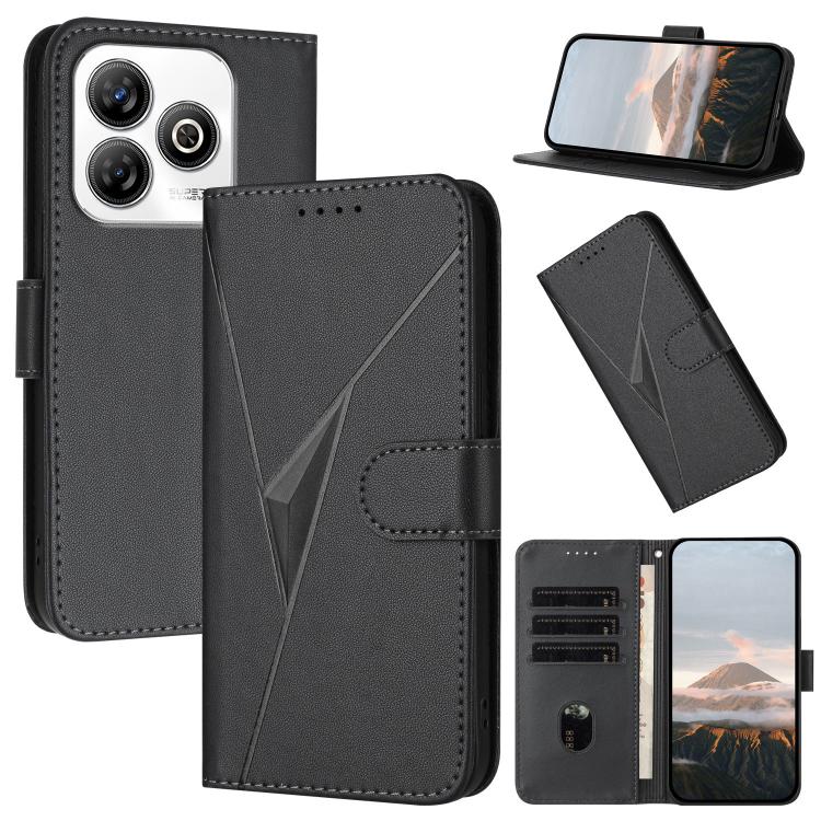 Triangle Pattern Buckle Clasp Leather Phone Case, For ZTE Blade V70, For ZTE Blade V60 Design, For ZTE Blade A75 5G / Nubia Focus, For ZTE Blade A75 4G, For ZTE nubia Z60S Pro, For ZTE Blade A55 / A35, For ZTE Axon 60                                   ...