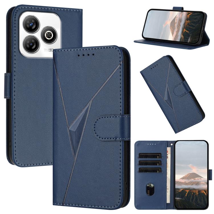 Triangle Pattern Buckle Clasp Leather Phone Case, For ZTE Blade V70, For ZTE Blade V60 Design, For ZTE Blade A75 5G / Nubia Focus, For ZTE Blade A75 4G, For ZTE nubia Z60S Pro, For ZTE Blade A55 / A35, For ZTE Axon 60                                   ...
