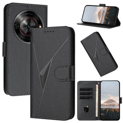 Triangle Pattern Buckle Clasp Leather Phone Case, For ZTE Blade V70, For ZTE Blade V60 Design, For ZTE Blade A75 5G / Nubia Focus, For ZTE Blade A75 4G, For ZTE nubia Z60S Pro, For ZTE Blade A55 / A35, For ZTE Axon 60                                   ...