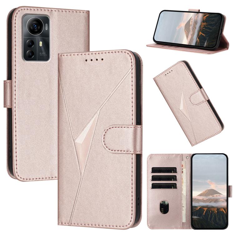 Triangle Pattern Buckle Clasp Leather Phone Case, For ZTE nubia Z60 Ultra, For ZTE Blade A54, For ZTE Blade A73 4G / Blade V50 Design 4G, For ZTE Blade A73 5G, For ZTE Blade V50 Vita, For ZTE Blade A33s, For ZTE Blade A53 Pro, For ZTE Blade A72s       ...