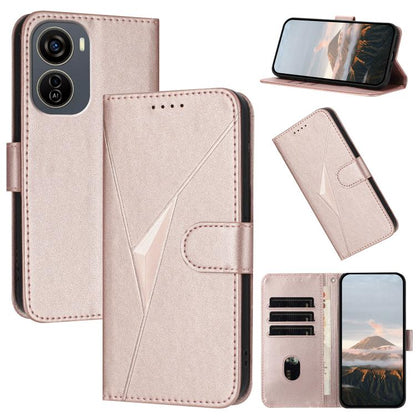Triangle Pattern Buckle Clasp Leather Phone Case, For ZTE Blade V70, For ZTE Blade V60 Design, For ZTE Blade A75 5G / Nubia Focus, For ZTE Blade A75 4G, For ZTE nubia Z60S Pro, For ZTE Blade A55 / A35, For ZTE Axon 60                                   ...