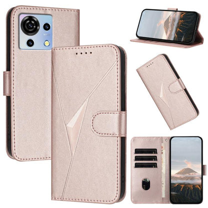 Triangle Pattern Buckle Clasp Leather Phone Case, For ZTE nubia Z60 Ultra, For ZTE Blade A54, For ZTE Blade A73 4G / Blade V50 Design 4G, For ZTE Blade A73 5G, For ZTE Blade V50 Vita, For ZTE Blade A33s, For ZTE Blade A53 Pro, For ZTE Blade A72s       ...