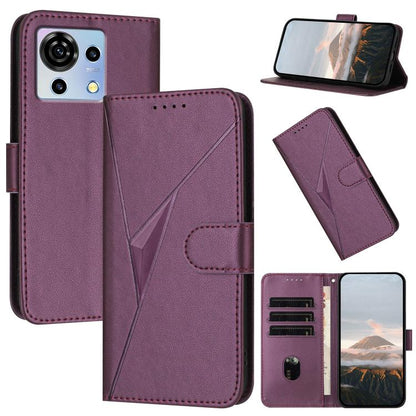 Triangle Pattern Buckle Clasp Leather Phone Case, For ZTE nubia Z60 Ultra, For ZTE Blade A54, For ZTE Blade A73 4G / Blade V50 Design 4G, For ZTE Blade A73 5G, For ZTE Blade V50 Vita, For ZTE Blade A33s, For ZTE Blade A53 Pro, For ZTE Blade A72s       ...