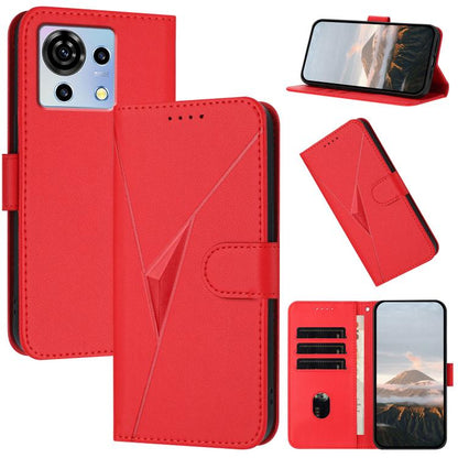 Triangle Pattern Buckle Clasp Leather Phone Case, For ZTE nubia Z60 Ultra, For ZTE Blade A54, For ZTE Blade A73 4G / Blade V50 Design 4G, For ZTE Blade A73 5G, For ZTE Blade V50 Vita, For ZTE Blade A33s, For ZTE Blade A53 Pro, For ZTE Blade A72s       ...