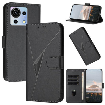 Triangle Pattern Buckle Clasp Leather Phone Case, For ZTE nubia Z60 Ultra, For ZTE Blade A54, For ZTE Blade A73 4G / Blade V50 Design 4G, For ZTE Blade A73 5G, For ZTE Blade V50 Vita, For ZTE Blade A33s, For ZTE Blade A53 Pro, For ZTE Blade A72s       ...