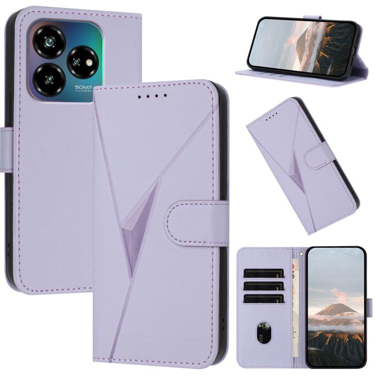 Triangle Pattern Buckle Clasp Leather Phone Case, For ZTE Blade V70, For ZTE Blade V60 Design, For ZTE Blade A75 5G / Nubia Focus, For ZTE Blade A75 4G, For ZTE nubia Z60S Pro, For ZTE Blade A55 / A35, For ZTE Axon 60                                   ...