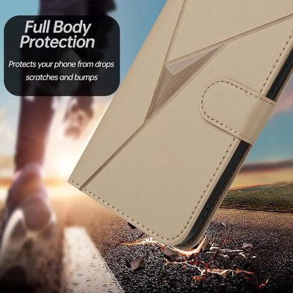Triangle Pattern Buckle Clasp Leather Phone Case, For ZTE Blade V70, For ZTE Blade V60 Design, For ZTE Blade A75 5G / Nubia Focus, For ZTE Blade A75 4G, For ZTE nubia Z60S Pro, For ZTE Blade A55 / A35, For ZTE Axon 60                                   ...
