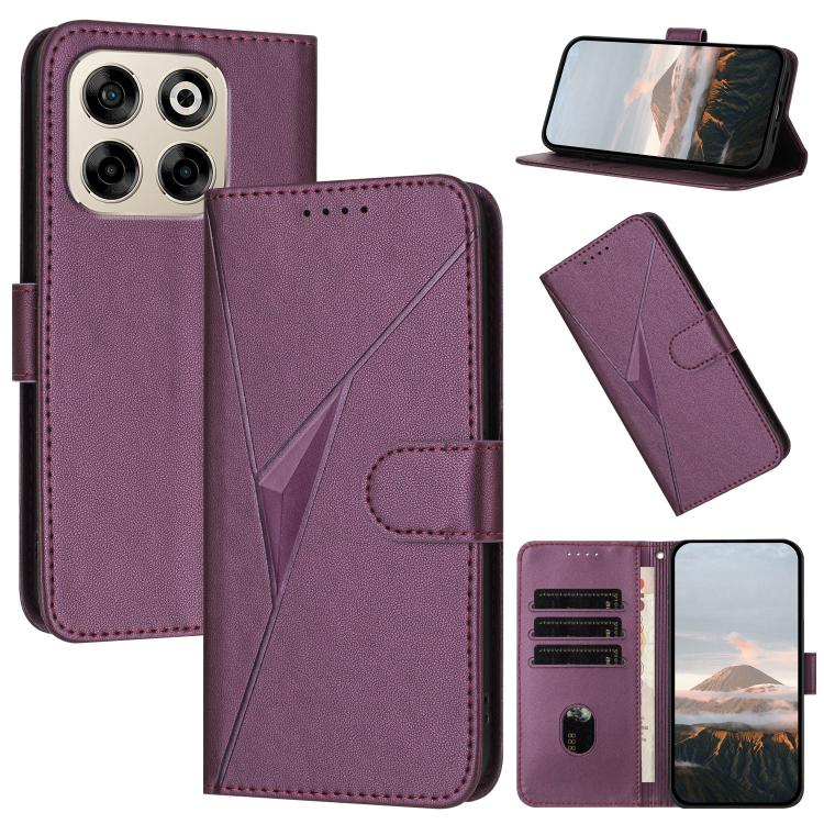 Triangle Pattern Buckle Clasp Leather Phone Case, For ZTE Blade V70, For ZTE Blade V60 Design, For ZTE Blade A75 5G / Nubia Focus, For ZTE Blade A75 4G, For ZTE nubia Z60S Pro, For ZTE Blade A55 / A35, For ZTE Axon 60                                   ...