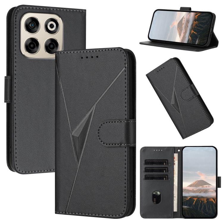 Triangle Pattern Buckle Clasp Leather Phone Case, For ZTE Blade V70, For ZTE Blade V60 Design, For ZTE Blade A75 5G / Nubia Focus, For ZTE Blade A75 4G, For ZTE nubia Z60S Pro, For ZTE Blade A55 / A35, For ZTE Axon 60                                   ...