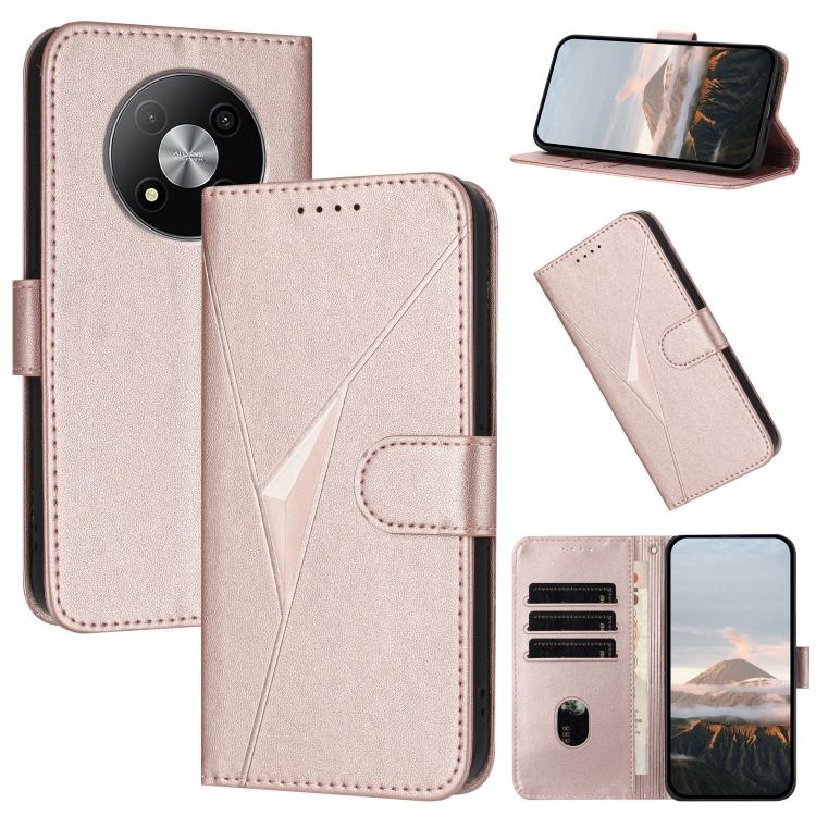 Triangle Pattern Buckle Clasp Leather Phone Case, For ZTE Kantan Sumaho 4 A402ZT, For ZTE Voyage 40, For ZTE Fresh 50, For ZTE Voyage 41 5G, For ZTE Blade A35e 4G, For ZTE Blade A35e Brazil, For ZTE Blade A35e Global, For ZTE nubia Music 2             ...