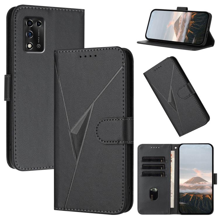 Triangle Pattern Buckle Clasp Leather Phone Case, For ZTE Blade A32, For ZTE Libero 5G III, For ZTE Blade A72 5G, For ZTE Libero 5G II, For ZTE Blade A72, For ZTE Blade A52