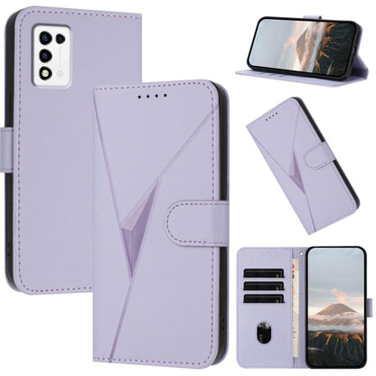 Triangle Pattern Buckle Clasp Leather Phone Case, For ZTE Blade A32, For ZTE Libero 5G III, For ZTE Blade A72 5G, For ZTE Libero 5G II, For ZTE Blade A72, For ZTE Blade A52
