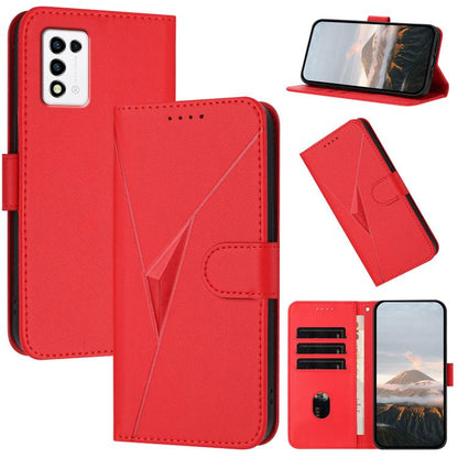 Triangle Pattern Buckle Clasp Leather Phone Case, For ZTE Blade A32, For ZTE Libero 5G III, For ZTE Blade A72 5G, For ZTE Libero 5G II, For ZTE Blade A72, For ZTE Blade A52