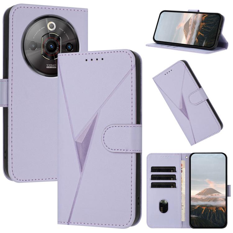 Triangle Pattern Buckle Clasp Leather Phone Case, For ZTE Blade V70, For ZTE Blade V60 Design, For ZTE Blade A75 5G / Nubia Focus, For ZTE Blade A75 4G, For ZTE nubia Z60S Pro, For ZTE Blade A55 / A35, For ZTE Axon 60                                   ...