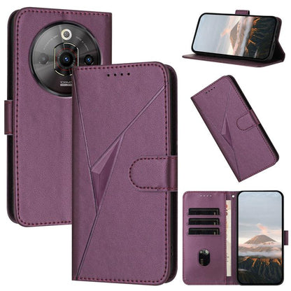 Triangle Pattern Buckle Clasp Leather Phone Case, For ZTE Blade V70, For ZTE Blade V60 Design, For ZTE Blade A75 5G / Nubia Focus, For ZTE Blade A75 4G, For ZTE nubia Z60S Pro, For ZTE Blade A55 / A35, For ZTE Axon 60                                   ...