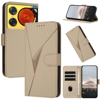 Triangle Pattern Buckle Clasp Leather Phone Case, For ZTE Kantan Sumaho 4 A402ZT, For ZTE Voyage 40, For ZTE Fresh 50, For ZTE Voyage 41 5G, For ZTE Blade A35e 4G, For ZTE Blade A35e Brazil, For ZTE Blade A35e Global, For ZTE nubia Music 2             ...