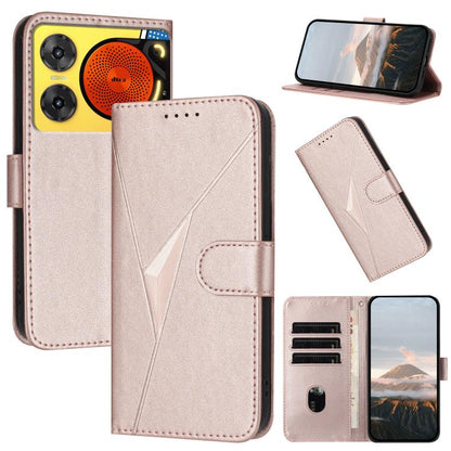 Triangle Pattern Buckle Clasp Leather Phone Case, For ZTE Kantan Sumaho 4 A402ZT, For ZTE Voyage 40, For ZTE Fresh 50, For ZTE Voyage 41 5G, For ZTE Blade A35e 4G, For ZTE Blade A35e Brazil, For ZTE Blade A35e Global, For ZTE nubia Music 2             ...