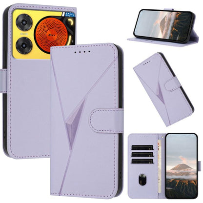 Triangle Pattern Buckle Clasp Leather Phone Case, For ZTE Kantan Sumaho 4 A402ZT, For ZTE Voyage 40, For ZTE Fresh 50, For ZTE Voyage 41 5G, For ZTE Blade A35e 4G, For ZTE Blade A35e Brazil, For ZTE Blade A35e Global, For ZTE nubia Music 2             ...
