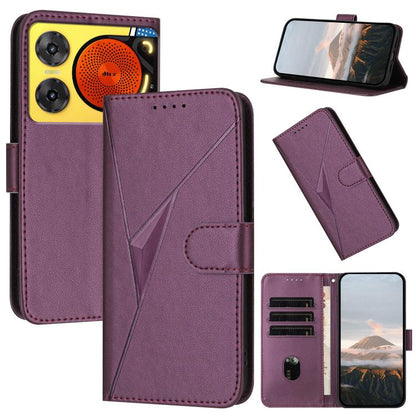 Triangle Pattern Buckle Clasp Leather Phone Case, For ZTE Kantan Sumaho 4 A402ZT, For ZTE Voyage 40, For ZTE Fresh 50, For ZTE Voyage 41 5G, For ZTE Blade A35e 4G, For ZTE Blade A35e Brazil, For ZTE Blade A35e Global, For ZTE nubia Music 2             ...