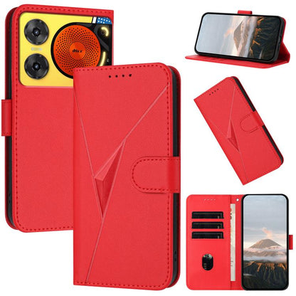 Triangle Pattern Buckle Clasp Leather Phone Case, For ZTE Kantan Sumaho 4 A402ZT, For ZTE Voyage 40, For ZTE Fresh 50, For ZTE Voyage 41 5G, For ZTE Blade A35e 4G, For ZTE Blade A35e Brazil, For ZTE Blade A35e Global, For ZTE nubia Music 2             ...