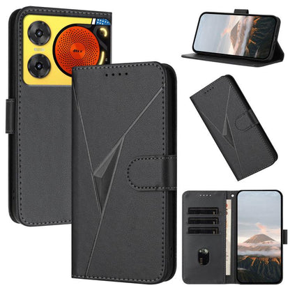 Triangle Pattern Buckle Clasp Leather Phone Case, For ZTE Kantan Sumaho 4 A402ZT, For ZTE Voyage 40, For ZTE Fresh 50, For ZTE Voyage 41 5G, For ZTE Blade A35e 4G, For ZTE Blade A35e Brazil, For ZTE Blade A35e Global, For ZTE nubia Music 2             ...