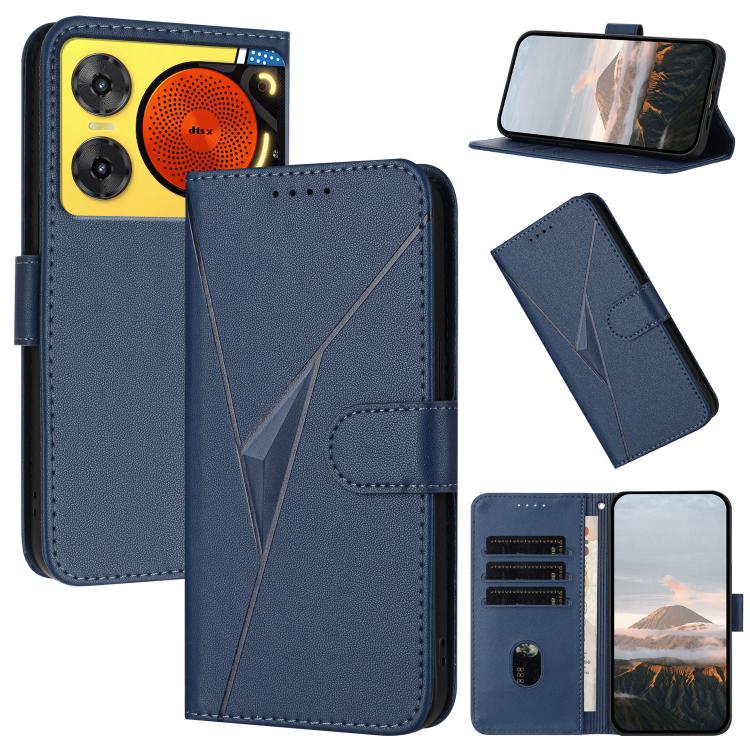 Triangle Pattern Buckle Clasp Leather Phone Case, For ZTE Kantan Sumaho 4 A402ZT, For ZTE Voyage 40, For ZTE Fresh 50, For ZTE Voyage 41 5G, For ZTE Blade A35e 4G, For ZTE Blade A35e Brazil, For ZTE Blade A35e Global, For ZTE nubia Music 2             ...