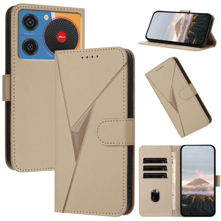 Triangle Pattern Buckle Clasp Leather Phone Case, For ZTE Blade V70, For ZTE Blade V60 Design, For ZTE Blade A75 5G / Nubia Focus, For ZTE Blade A75 4G, For ZTE nubia Z60S Pro, For ZTE Blade A55 / A35, For ZTE Axon 60                                   ...