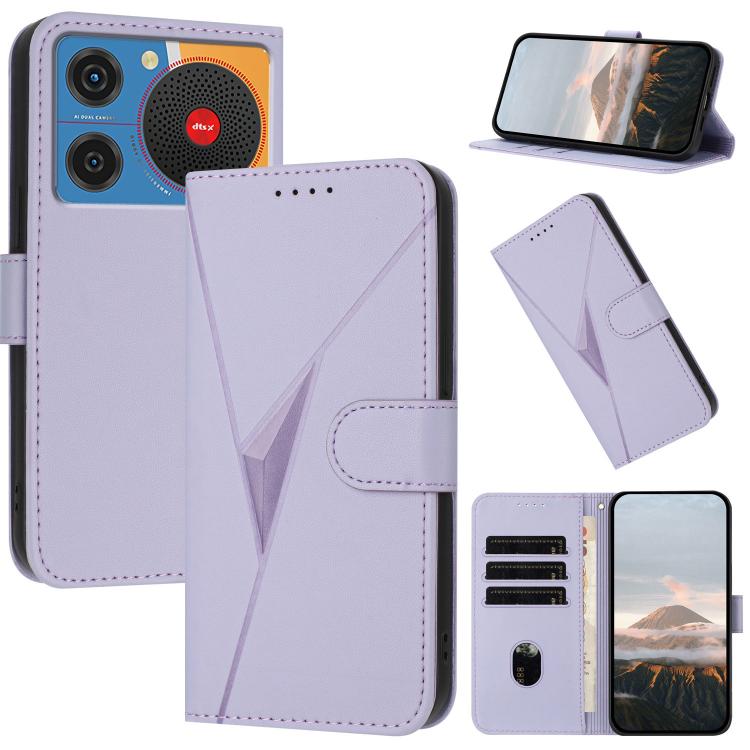 Triangle Pattern Buckle Clasp Leather Phone Case, For ZTE Blade V70, For ZTE Blade V60 Design, For ZTE Blade A75 5G / Nubia Focus, For ZTE Blade A75 4G, For ZTE nubia Z60S Pro, For ZTE Blade A55 / A35, For ZTE Axon 60                                   ...