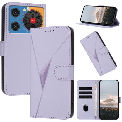 Triangle Pattern Buckle Clasp Leather Phone Case, For ZTE Blade V70, For ZTE Blade V60 Design, For ZTE Blade A75 5G / Nubia Focus, For ZTE Blade A75 4G, For ZTE nubia Z60S Pro, For ZTE Blade A55 / A35, For ZTE Axon 60                                   ...