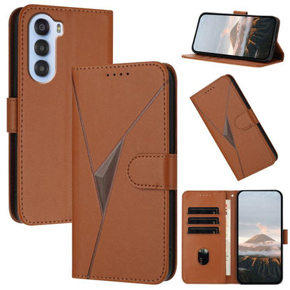 Triangle Pattern Buckle Clasp Leather Phone Case, For ZTE Kantan Sumaho 4 A402ZT, For ZTE Voyage 40, For ZTE Fresh 50, For ZTE Voyage 41 5G, For ZTE Blade A35e 4G, For ZTE Blade A35e Brazil, For ZTE Blade A35e Global, For ZTE nubia Music 2             ...