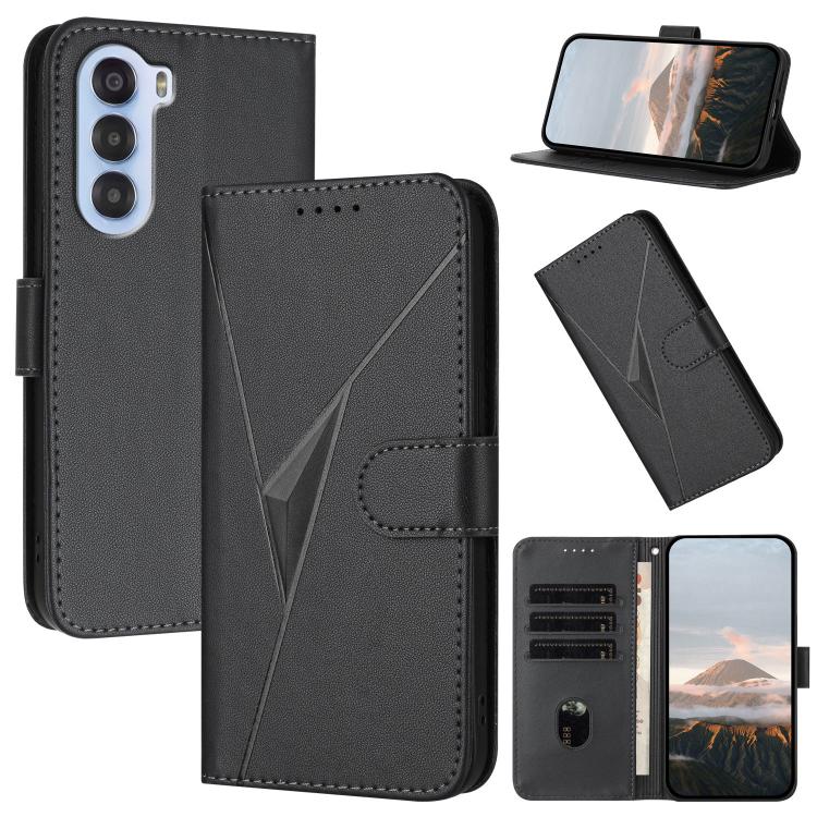 Triangle Pattern Buckle Clasp Leather Phone Case, For ZTE Kantan Sumaho 4 A402ZT, For ZTE Voyage 40, For ZTE Fresh 50, For ZTE Voyage 41 5G, For ZTE Blade A35e 4G, For ZTE Blade A35e Brazil, For ZTE Blade A35e Global, For ZTE nubia Music 2             ...