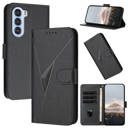 Triangle Pattern Buckle Clasp Leather Phone Case, For ZTE Kantan Sumaho 4 A402ZT, For ZTE Voyage 40, For ZTE Fresh 50, For ZTE Voyage 41 5G, For ZTE Blade A35e 4G, For ZTE Blade A35e Brazil, For ZTE Blade A35e Global, For ZTE nubia Music 2             ...