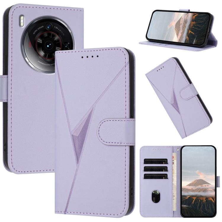 Triangle Pattern Buckle Clasp Leather Phone Case, For ZTE nubia Z60 Ultra, For ZTE Blade A54, For ZTE Blade A73 4G / Blade V50 Design 4G, For ZTE Blade A73 5G, For ZTE Blade V50 Vita, For ZTE Blade A33s, For ZTE Blade A53 Pro, For ZTE Blade A72s       ...