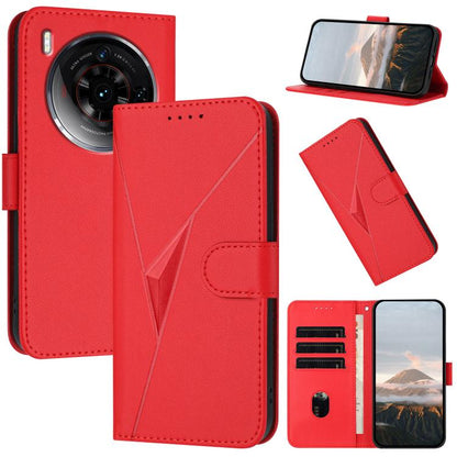 Triangle Pattern Buckle Clasp Leather Phone Case, For ZTE nubia Z60 Ultra, For ZTE Blade A54, For ZTE Blade A73 4G / Blade V50 Design 4G, For ZTE Blade A73 5G, For ZTE Blade V50 Vita, For ZTE Blade A33s, For ZTE Blade A53 Pro, For ZTE Blade A72s       ...