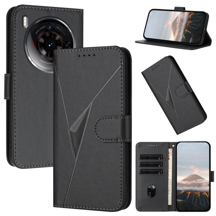 Triangle Pattern Buckle Clasp Leather Phone Case, For ZTE nubia Z60 Ultra, For ZTE Blade A54, For ZTE Blade A73 4G / Blade V50 Design 4G, For ZTE Blade A73 5G, For ZTE Blade V50 Vita, For ZTE Blade A33s, For ZTE Blade A53 Pro, For ZTE Blade A72s       ...