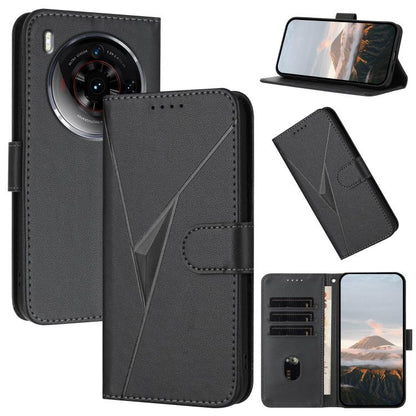 Triangle Pattern Buckle Clasp Leather Phone Case, For ZTE nubia Z60 Ultra, For ZTE Blade A54, For ZTE Blade A73 4G / Blade V50 Design 4G, For ZTE Blade A73 5G, For ZTE Blade V50 Vita, For ZTE Blade A33s, For ZTE Blade A53 Pro, For ZTE Blade A72s       ...