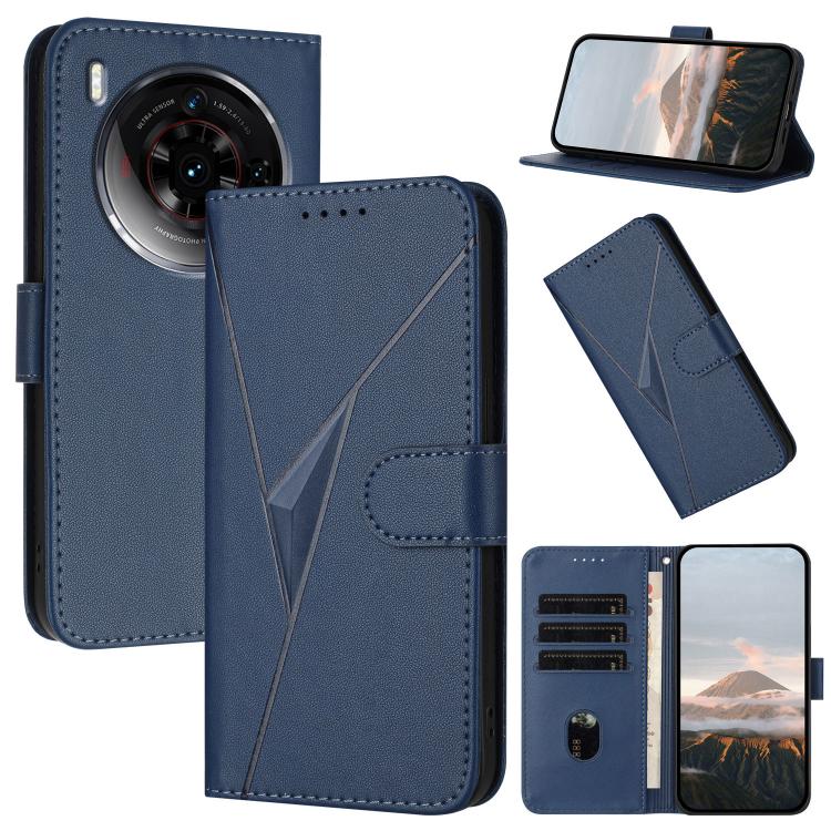 Triangle Pattern Buckle Clasp Leather Phone Case, For ZTE nubia Z60 Ultra, For ZTE Blade A54, For ZTE Blade A73 4G / Blade V50 Design 4G, For ZTE Blade A73 5G, For ZTE Blade V50 Vita, For ZTE Blade A33s, For ZTE Blade A53 Pro, For ZTE Blade A72s       ...