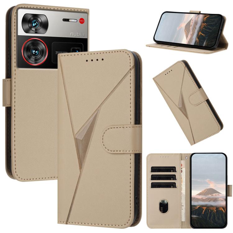 Triangle Pattern Buckle Clasp Leather Phone Case, For ZTE nubia Z60 Ultra, For ZTE Blade A54, For ZTE Blade A73 4G / Blade V50 Design 4G, For ZTE Blade A73 5G, For ZTE Blade V50 Vita, For ZTE Blade A33s, For ZTE Blade A53 Pro, For ZTE Blade A72s       ...