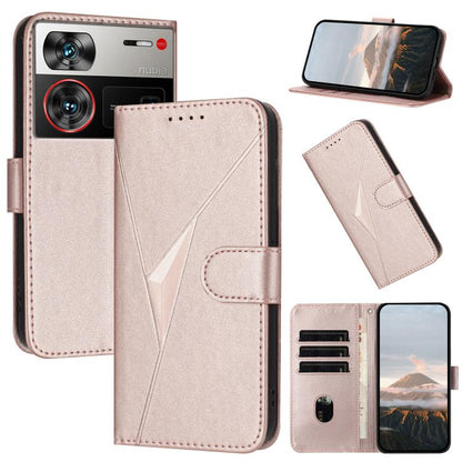 Triangle Pattern Buckle Clasp Leather Phone Case, For ZTE nubia Z60 Ultra, For ZTE Blade A54, For ZTE Blade A73 4G / Blade V50 Design 4G, For ZTE Blade A73 5G, For ZTE Blade V50 Vita, For ZTE Blade A33s, For ZTE Blade A53 Pro, For ZTE Blade A72s       ...
