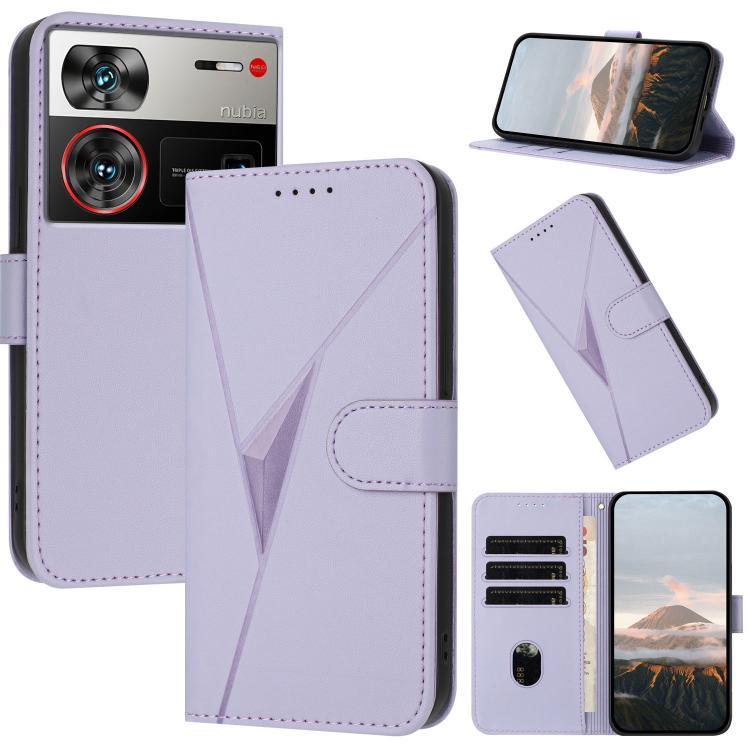 Triangle Pattern Buckle Clasp Leather Phone Case, For ZTE nubia Z60 Ultra, For ZTE Blade A54, For ZTE Blade A73 4G / Blade V50 Design 4G, For ZTE Blade A73 5G, For ZTE Blade V50 Vita, For ZTE Blade A33s, For ZTE Blade A53 Pro, For ZTE Blade A72s       ...