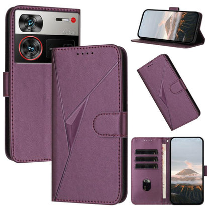 Triangle Pattern Buckle Clasp Leather Phone Case, For ZTE nubia Z60 Ultra, For ZTE Blade A54, For ZTE Blade A73 4G / Blade V50 Design 4G, For ZTE Blade A73 5G, For ZTE Blade V50 Vita, For ZTE Blade A33s, For ZTE Blade A53 Pro, For ZTE Blade A72s       ...