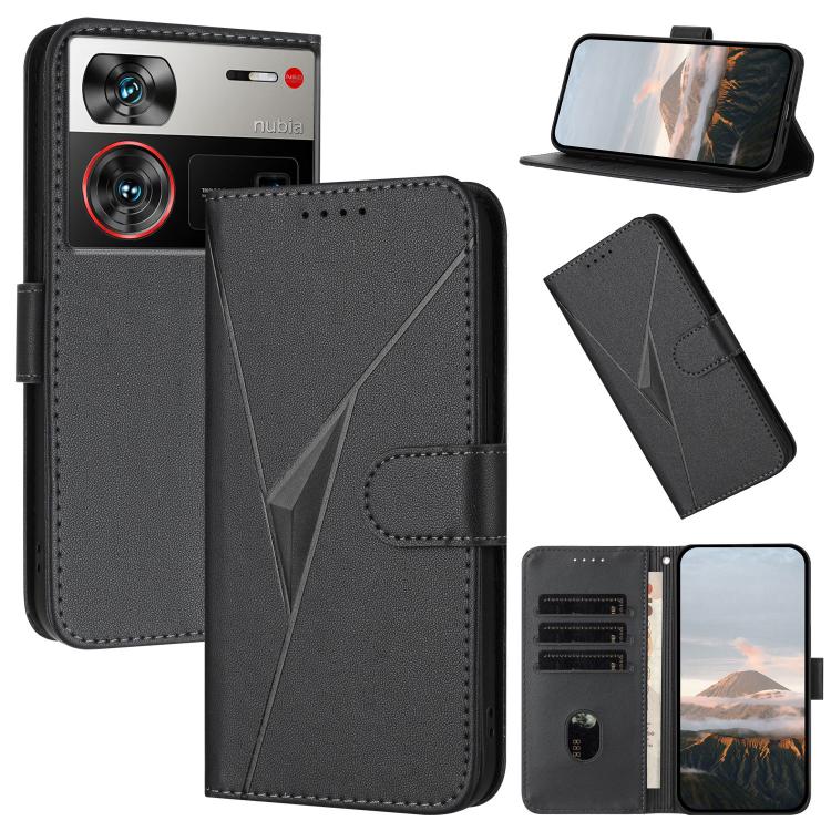 Triangle Pattern Buckle Clasp Leather Phone Case, For ZTE nubia Z60 Ultra, For ZTE Blade A54, For ZTE Blade A73 4G / Blade V50 Design 4G, For ZTE Blade A73 5G, For ZTE Blade V50 Vita, For ZTE Blade A33s, For ZTE Blade A53 Pro, For ZTE Blade A72s       ...