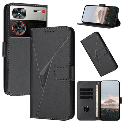 Triangle Pattern Buckle Clasp Leather Phone Case, For ZTE nubia Z60 Ultra, For ZTE Blade A54, For ZTE Blade A73 4G / Blade V50 Design 4G, For ZTE Blade A73 5G, For ZTE Blade V50 Vita, For ZTE Blade A33s, For ZTE Blade A53 Pro, For ZTE Blade A72s       ...