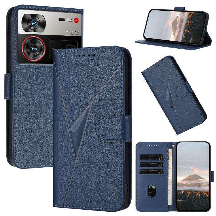 Triangle Pattern Buckle Clasp Leather Phone Case, For ZTE nubia Z60 Ultra, For ZTE Blade A54, For ZTE Blade A73 4G / Blade V50 Design 4G, For ZTE Blade A73 5G, For ZTE Blade V50 Vita, For ZTE Blade A33s, For ZTE Blade A53 Pro, For ZTE Blade A72s       ...